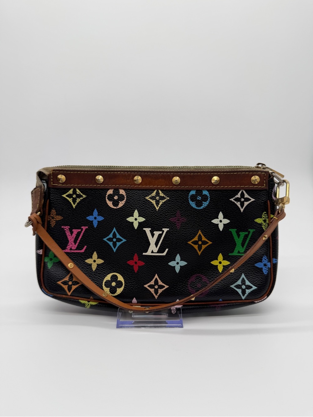 Louis Vuitton Black Murakami Multicolor Monogram Pochette Shoulder Bag